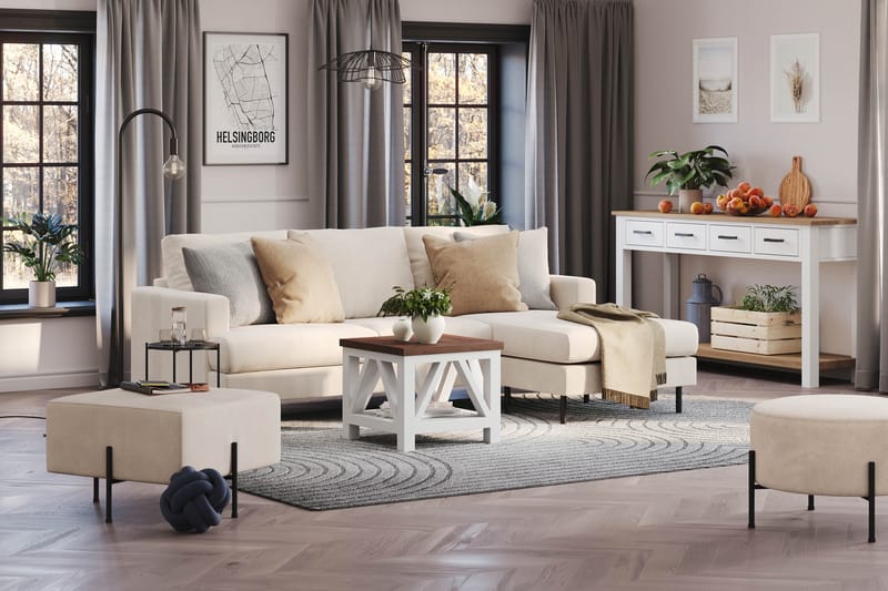 Compact Sofa Menard med Divan 3-seter - Møbler - Sofaer - Sofaer med sjeselong - 3 seters sofa med divan