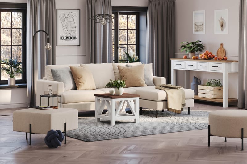 Compact Sofa Menard med Divan 3-seter - Møbler - Sofaer - Sofaer med sjeselong - 3 seters sofa med divan