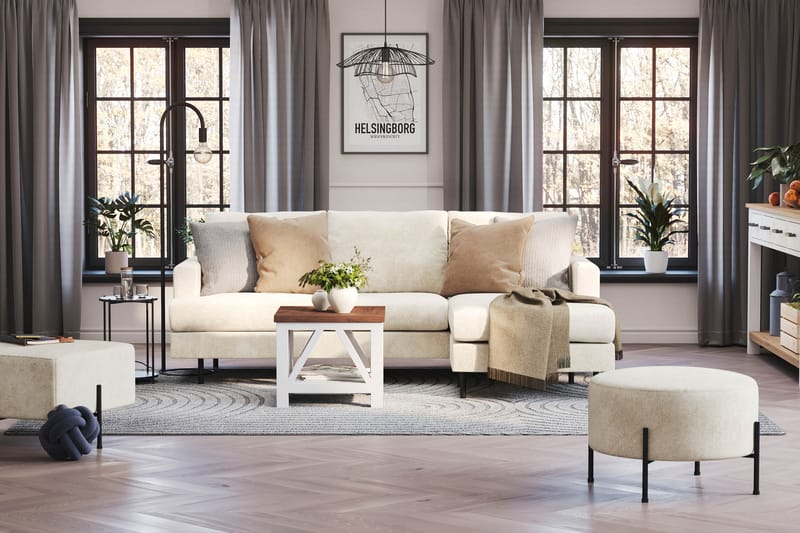 Compact Sofa Menard med Divan 3-seter - Møbler - Sofaer - Sofaer med sjeselong - 3 seters sofa med divan