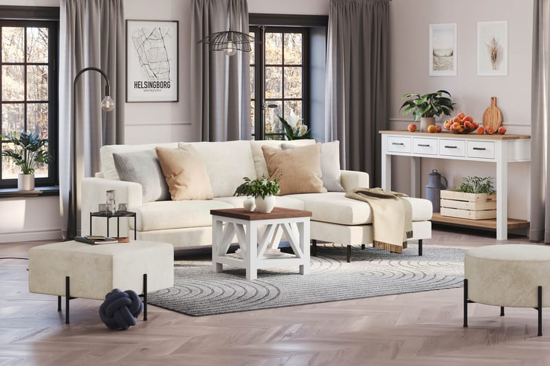 Compact Sofa Menard med Divan 3-seter - Møbler - Sofaer - Sofaer med sjeselong - 3 seters sofa med divan