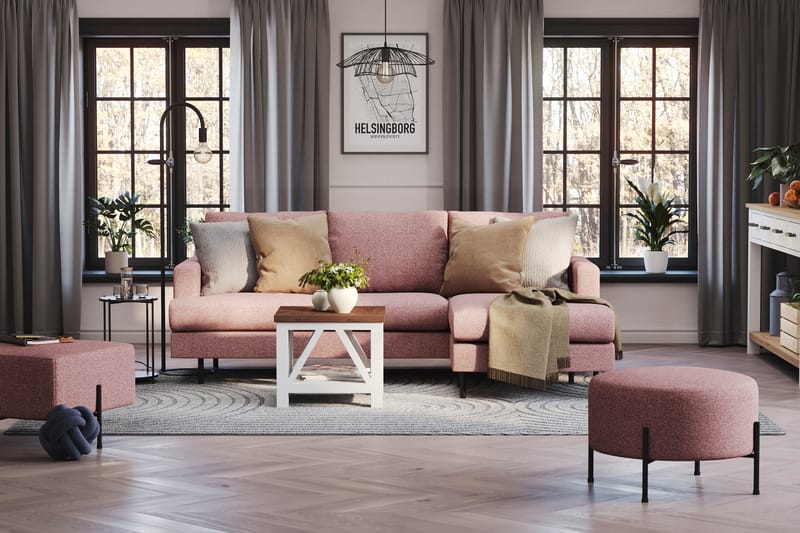 Compact Sofa Menard med Divan 3-seter - Møbler - Sofaer - Sofaer med sjeselong - 3 seters sofa med divan