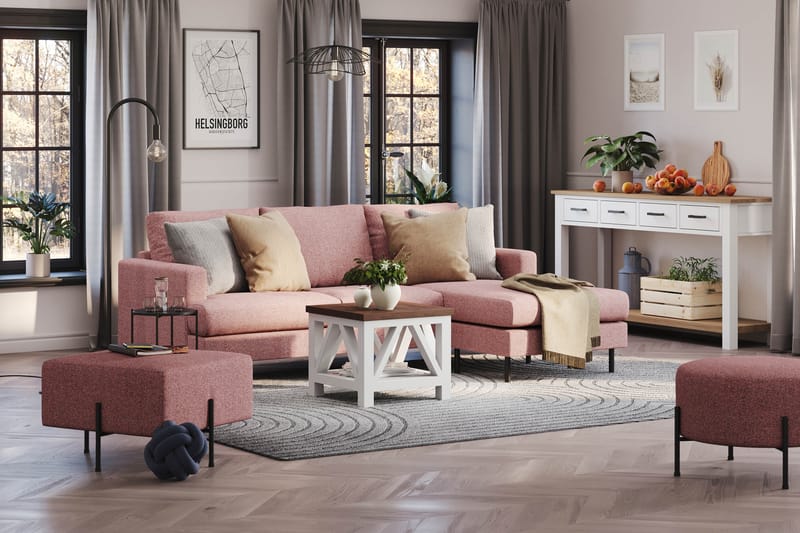 Compact Sofa Menard med Divan 3-seter - Møbler - Sofaer - Sofaer med sjeselong - 3 seters sofa med divan