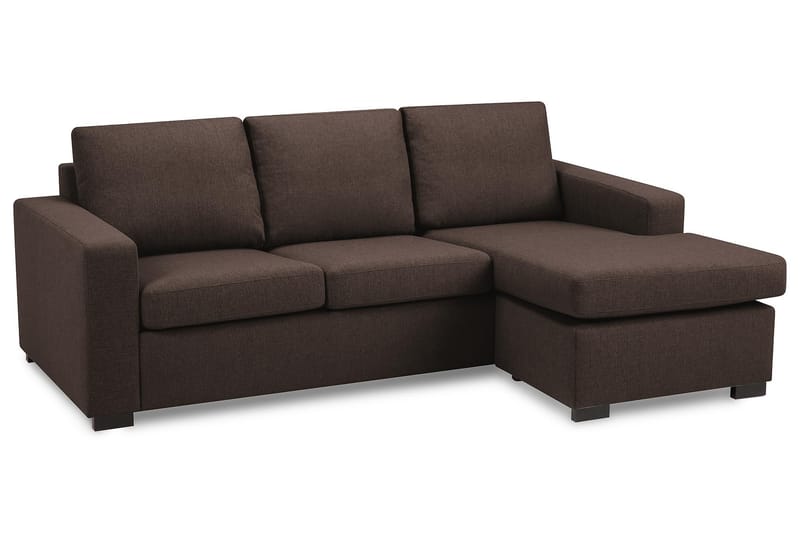 Divansofa Nevada 3-seter Vendbar - Brun - Møbler - Sofaer - Sofaer med sjeselong - 3 seters sofa med divan