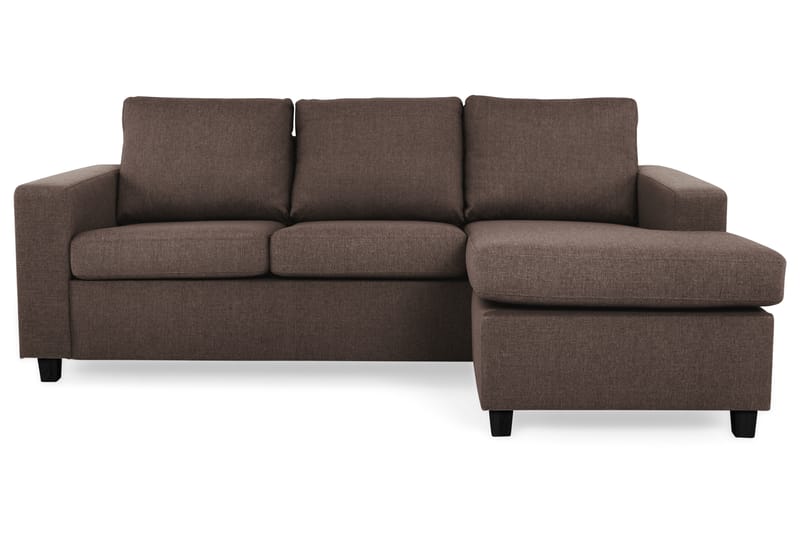 Divansofa Nevada 3-seter Vendbar - Brun - Møbler - Sofaer - Sofaer med sjeselong - 3 seters sofa med divan