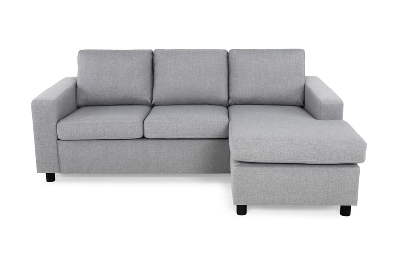 Divansofa Nevada 3-seter Vendbar - Lysgrå - Møbler - Sofaer - Sofaer med sjeselong - 3 seters sofa med divan