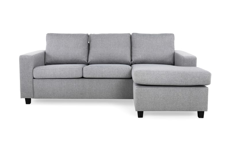 Divansofa Nevada 3-seter Vendbar - Lysgrå - Møbler - Sofaer - Sofaer med sjeselong - 3 seters sofa med divan