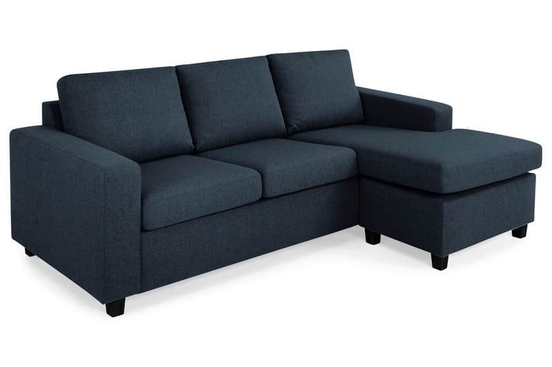 Divansofa Nevada 3-seter Vendbar - Mørkblå - Møbler - Sofaer - Sofaer med sjeselong - 3 seters sofa med divan