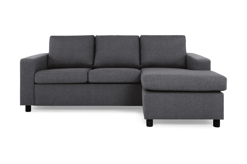 Divansofa Nevada 3-seter Vendbar - Mørkgrå - Møbler - Sofaer - Sofaer med sjeselong - 3 seters sofa med divan