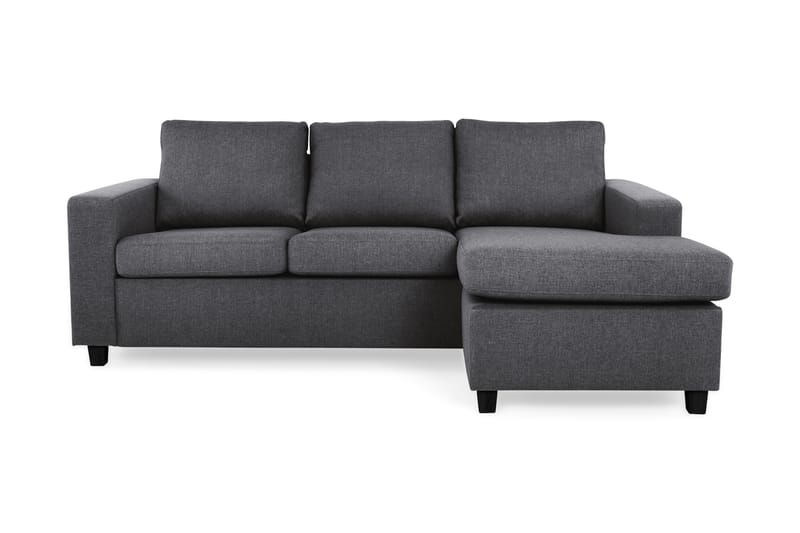 Divansofa Nevada 3-seter Vendbar - Mørkgrå - Møbler - Sofaer - Sofaer med sjeselong - 3 seters sofa med divan