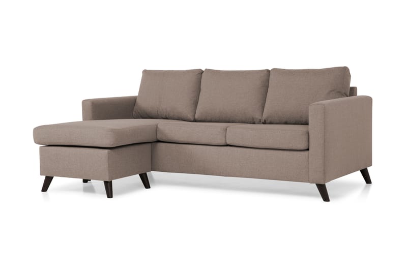 Divansofa Yen 3-seter Vendbar - Beige - Møbler - Sofaer - Sofaer med sjeselong - 3 seters sofa med divan