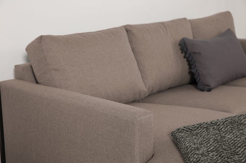 Divansofa Yen 3-seter Vendbar - Beige - Møbler - Sofaer - Sofaer med sjeselong - 3 seters sofa med divan