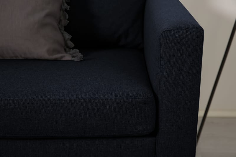 Divansofa Yen 3-seter Vendbar - Blå - Møbler - Sofaer - Sofaer med sjeselong - 3 seters sofa med divan