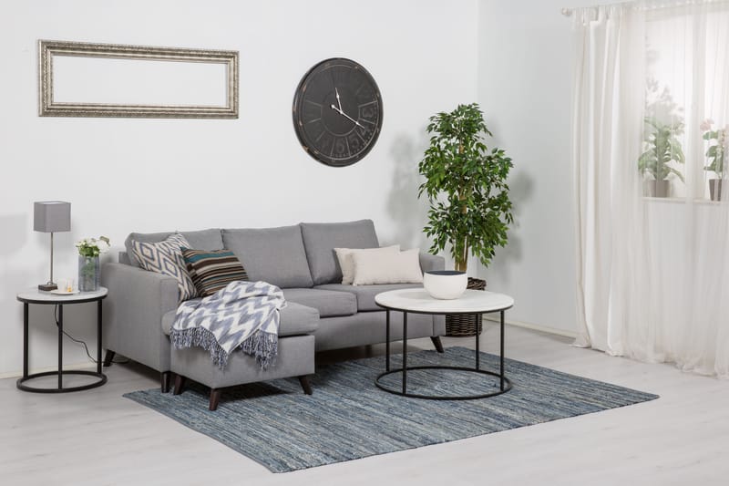 Divansofa Yen 3-seter Vendbar - Lysgrå - Møbler - Sofaer - Sofaer med sjeselong - 3 seters sofa med divan