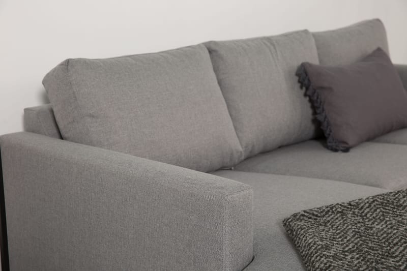 Divansofa Yen 3-seter Vendbar - Lysgrå - Møbler - Sofaer - Sofaer med sjeselong - 3 seters sofa med divan