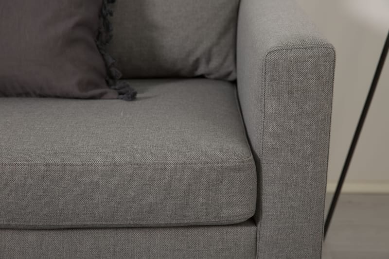 Divansofa Yen 3-seter Vendbar - Lysgrå - Møbler - Sofaer - Sofaer med sjeselong - 3 seters sofa med divan