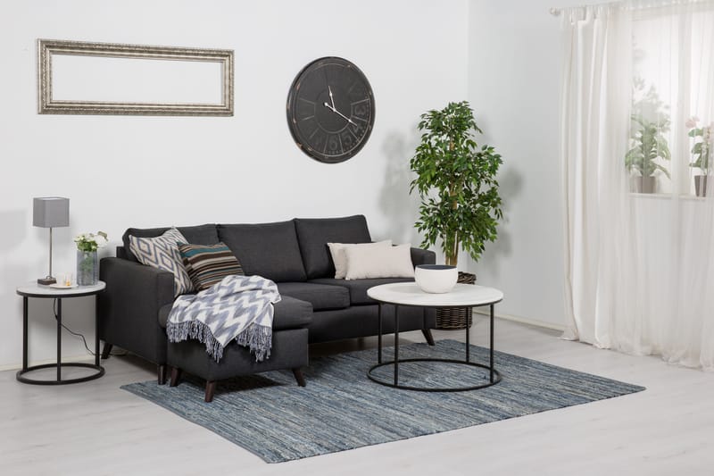 Divansofa Yen 3-seter Vendbar - Mørkgrå - Møbler - Sofaer - Sofaer med sjeselong - 3 seters sofa med divan