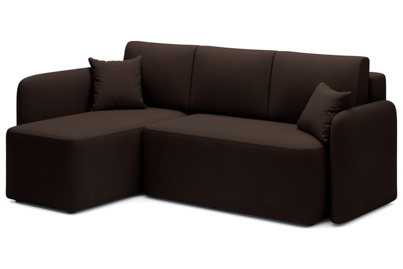 3-seters Sofa med Divan Hadson - Brun - Møbler - Sofaer - Sofaer med sjeselong - 3 seters sofa med divan