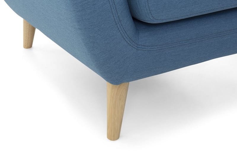 Hjørnesofa Motala 140 cm - Blå - Møbler - Sofaer - Sofaer med sjeselong - 3 seters sofa med divan