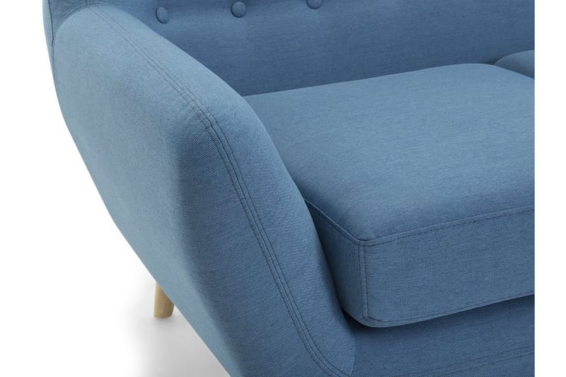 Hjørnesofa Motala 140 cm - Blå - Møbler - Sofaer - Sofaer med sjeselong - 3 seters sofa med divan