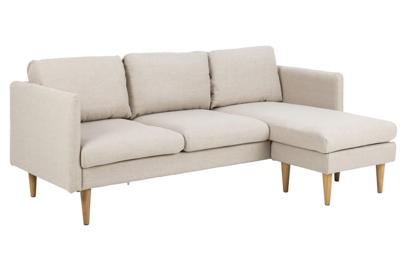 3-seters Sofa med Divan Sanat - Beige - Møbler - Sofaer - Sofaer med sjeselong - 3 seters sofa med divan