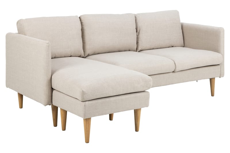 3-seters Sofa med Divan Sanat - Beige - Møbler - Sofaer - Sofaer med sjeselong - 3 seters sofa med divan