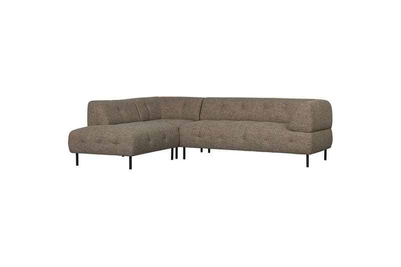 Sofa med chaiselong Kuusirant 3-seter - Mørkebrun - Møbler - Sofaer - Sofaer med sjeselong - 3 seters sofa med divan