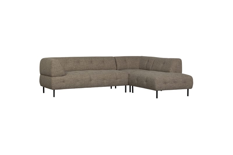 Sofa med chaiselong Kuusirant 3-seter - Mørkebrun - Møbler - Sofaer - Sofaer med sjeselong - 3 seters sofa med divan