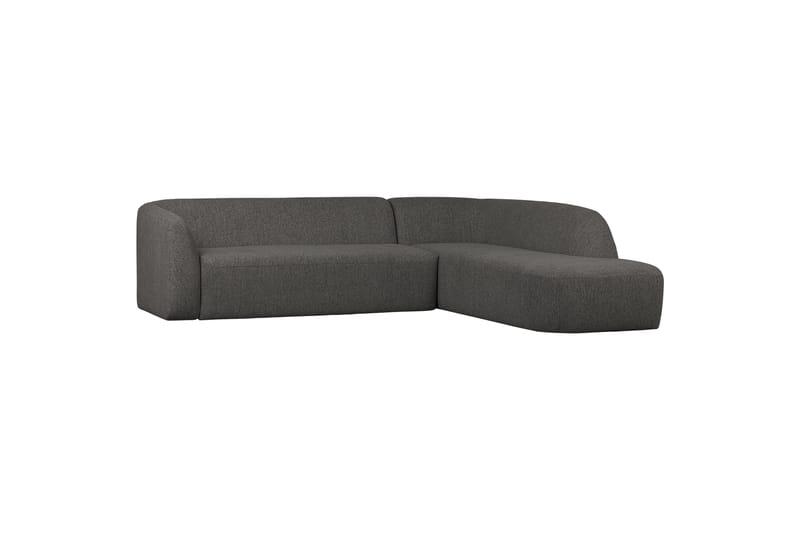 Sofa med chaiselong Mooli 3-seter - Grå/Svart - Møbler - Sofaer - Sofaer med sjeselong - 3 seters sofa med divan