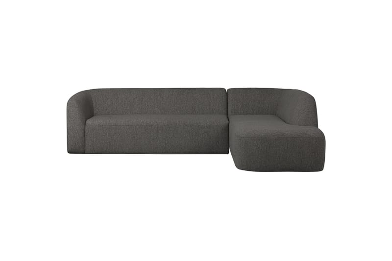 Sofa med chaiselong Mooli 3-seter - Grå/Svart - Møbler - Sofaer - Sofaer med sjeselong - 3 seters sofa med divan