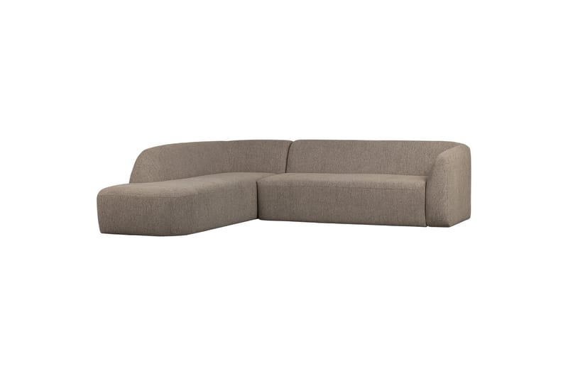 Sofa med chaiselong Mooli 3-seter - Lyse brun - Møbler - Sofaer - Sofaer med sjeselong - 3 seters sofa med divan