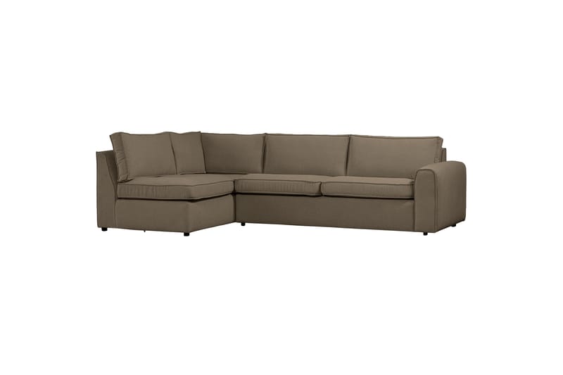 Sofa med chaiselong Vinal 3-seter - Mørk Sand - Møbler - Sofaer - Sofaer med sjeselong - 3 seters sofa med divan