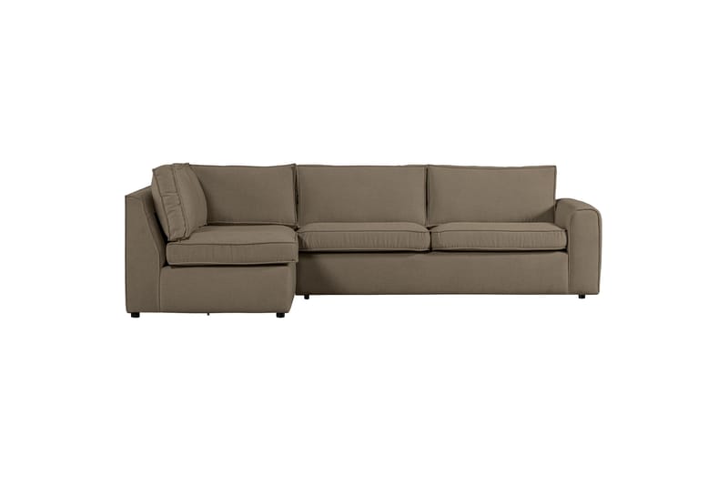 Sofa med chaiselong Vinal 3-seter - Mørk Sand - Møbler - Sofaer - Sofaer med sjeselong - 3 seters sofa med divan