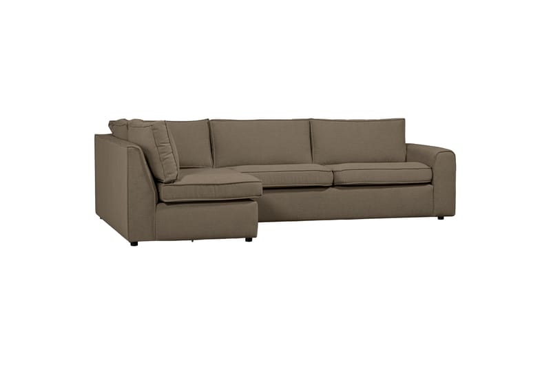 Sofa med chaiselong Vinal 3-seter - Mørk Sand - Møbler - Sofaer - Sofaer med sjeselong - 3 seters sofa med divan