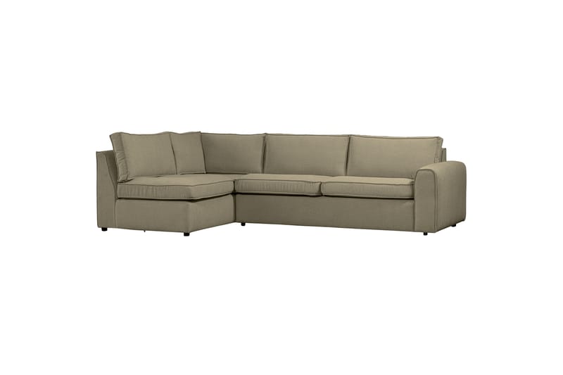 Sofa med sjeselong Vinal 3-seter - Lysegrønn - Møbler - Sofaer - Sofaer med sjeselong - 3 seters sofa med divan