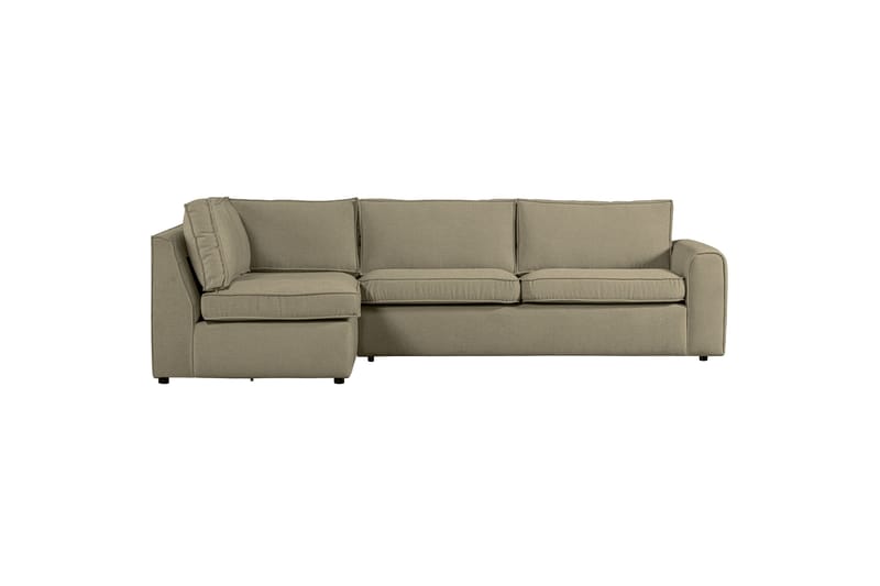 Sofa med sjeselong Vinal 3-seter - Lysegrønn - Møbler - Sofaer - Sofaer med sjeselong - 3 seters sofa med divan