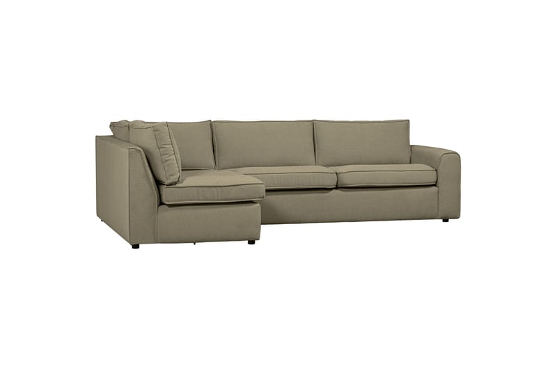 Sofa med sjeselong Vinal 3-seter - Lysegrønn - Møbler - Sofaer - Sofaer med sjeselong - 3 seters sofa med divan