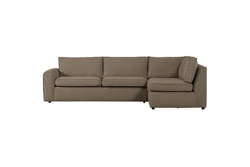 Sofa med sjeselong Vinal 3-seter - Mørk Sand - Møbler - Sofaer - Sofaer med sjeselong - 3 seters sofa med divan