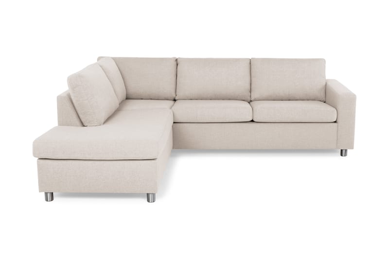 Sofa Nevada 2,5-seter med Sjeselong Venstre - Beige - Møbler - Sofaer - Sofaer med sjeselong - 3 seters sofa med divan