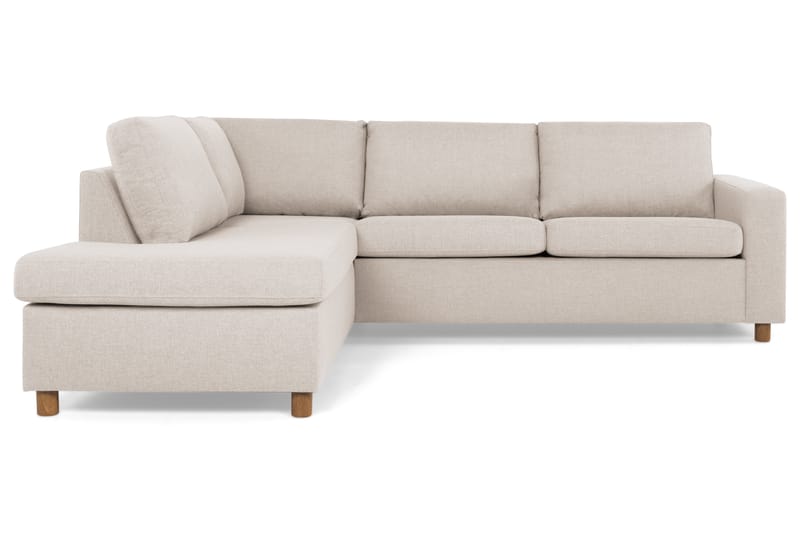 Sofa Nevada 2,5-seter med Sjeselong Venstre - Beige - Møbler - Sofaer - Sofaer med sjeselong - 3 seters sofa med divan