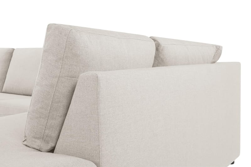 Sofa Nevada 3-seter med Sjeselong Høyre - Beige - Møbler - Sofaer - Sofaer med sjeselong - 3 seters sofa med divan