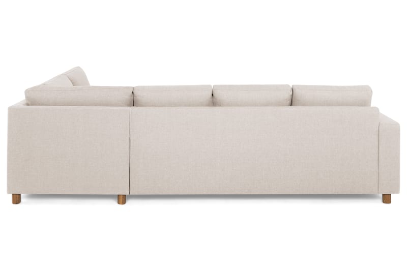 Sofa Nevada 3-seter med Sjeselong Høyre - Beige - Møbler - Sofaer - Sofaer med sjeselong - 3 seters sofa med divan