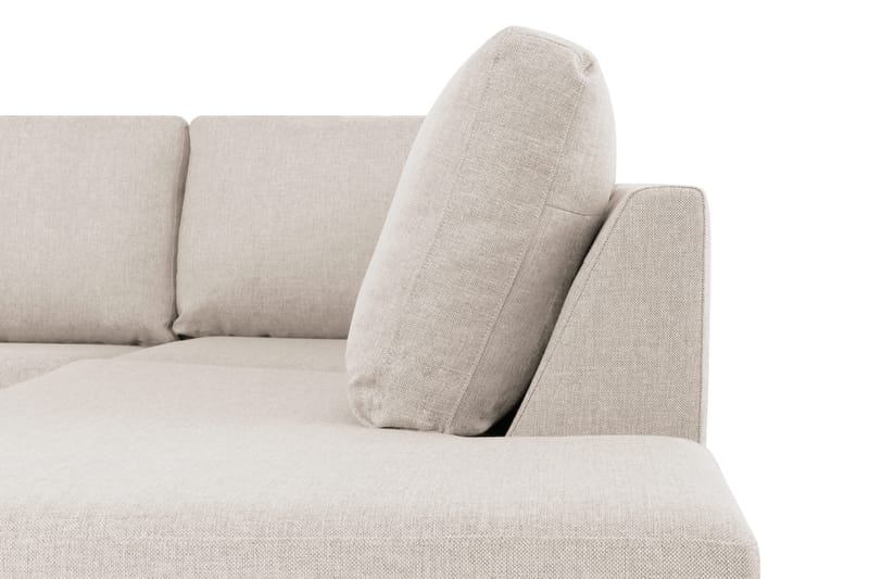 Sofa Nevada 3-seter med Sjeselong Høyre - Beige - Møbler - Sofaer - Sofaer med sjeselong - 3 seters sofa med divan