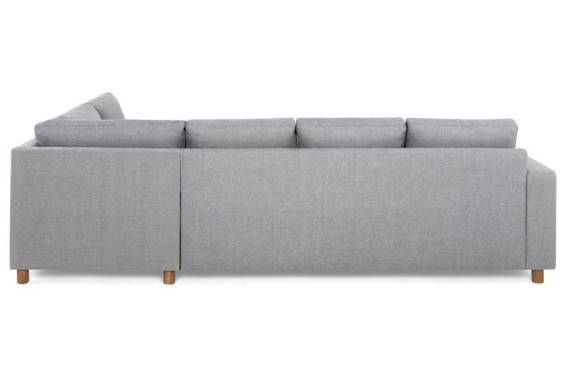 Sofa Nevada 3-seter med Sjeselong Høyre - Lysgrå - Møbler - Sofaer - Sofaer med sjeselong - 3 seters sofa med divan