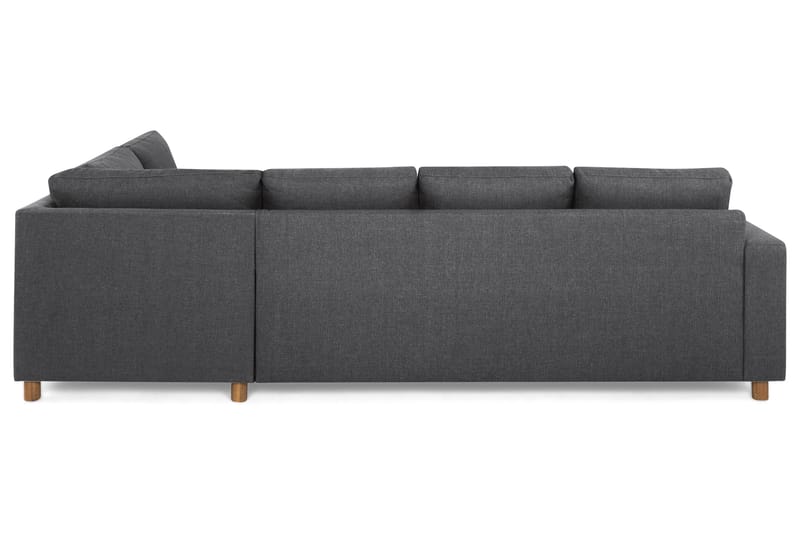 Sofa Nevada 3-seter med Sjeselong Høyre - Mørkgrå - Møbler - Sofaer - Sofaer med sjeselong - 3 seters sofa med divan