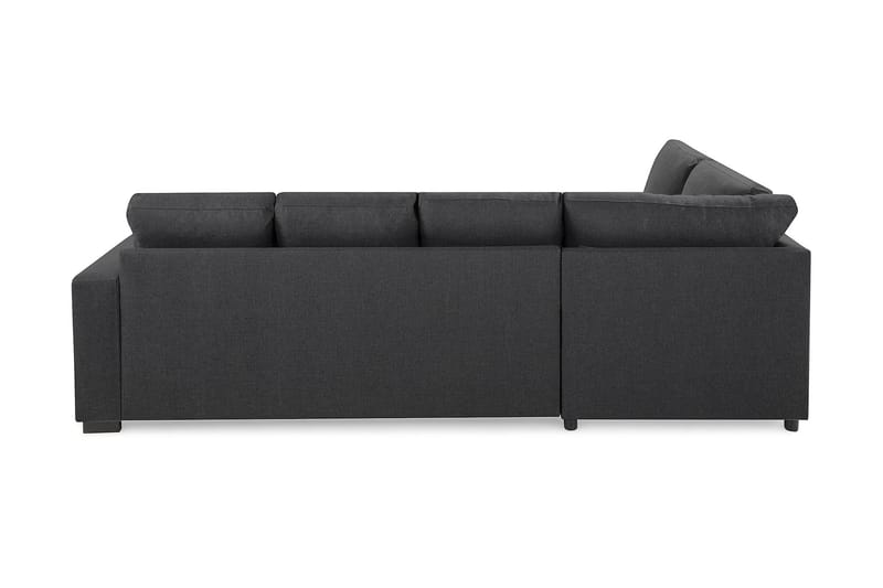 U-sofa Nevada Large Divan Høyre - Mørkgrå - Møbler - Sofaer - Sofaer med sjeselong - 3 seters sofa med divan