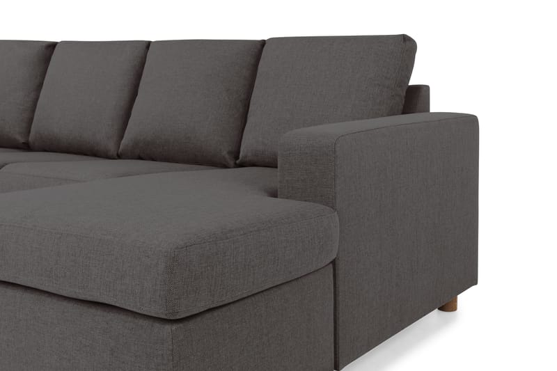 U-sofa Nevada Large Divan Høyre - Mørkgrå - Møbler - Sofaer - Sofaer med sjeselong - 3 seters sofa med divan