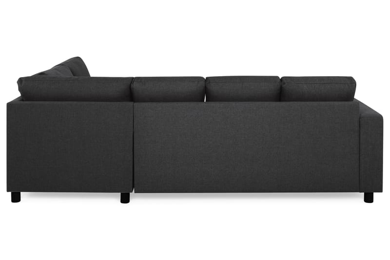 U-sofa Nevada Large Divan Venstre - Antrasitt - Møbler - Sofaer - Sofaer med sjeselong - 3 seters sofa med divan