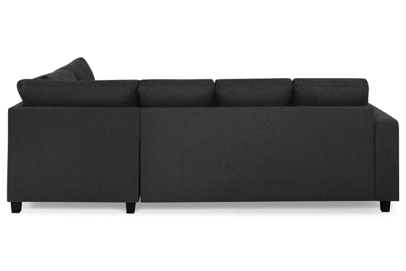 U-sofa Nevada Large Divan Venstre - Antrasitt - Møbler - Sofaer - Sofaer med sjeselong - 3 seters sofa med divan