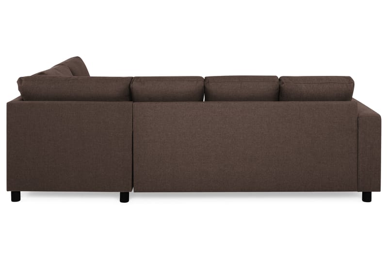 U-sofa Nevada Large Divan Venstre - Brun - Møbler - Sofaer - Sofaer med sjeselong - 3 seters sofa med divan