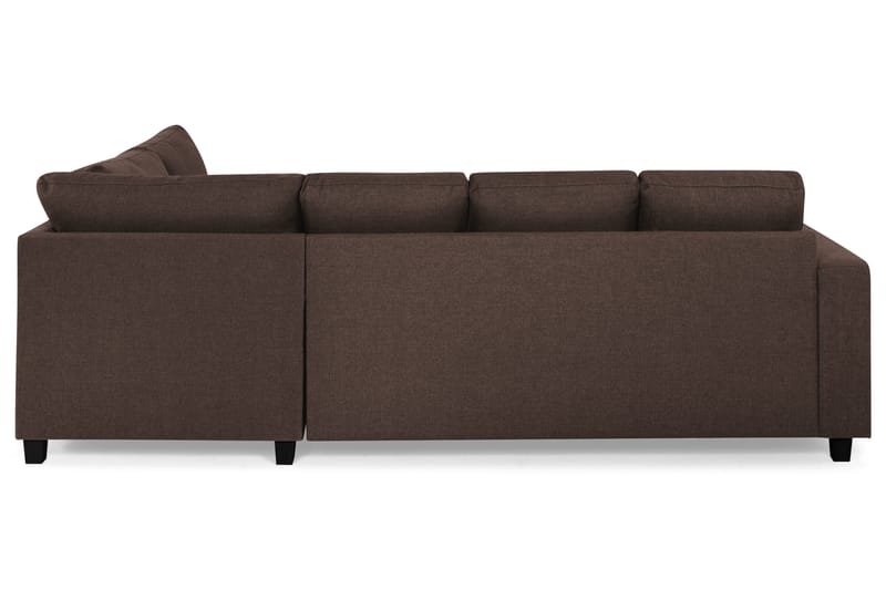 U-sofa Nevada Large Divan Venstre - Brun - Møbler - Sofaer - Sofaer med sjeselong - 3 seters sofa med divan